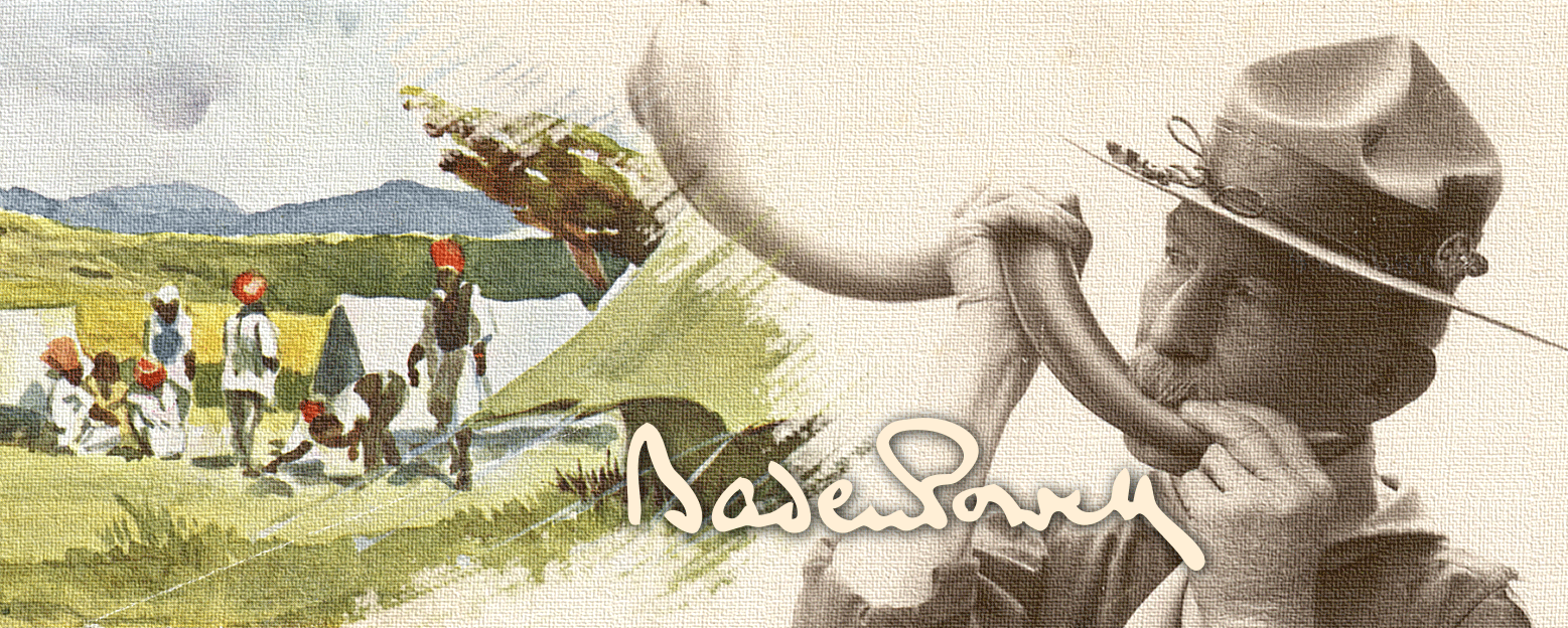 Baden-Powell thổi tù và Kudu hiệu triệu